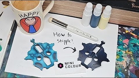 Mini Colour - How to STIPPLE warhammer