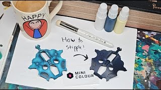 Mini Colour - How to STIPPLE warhammer