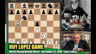 GM Garry Kasparov vs GM Anatoly Karpov World Championship Match 1990