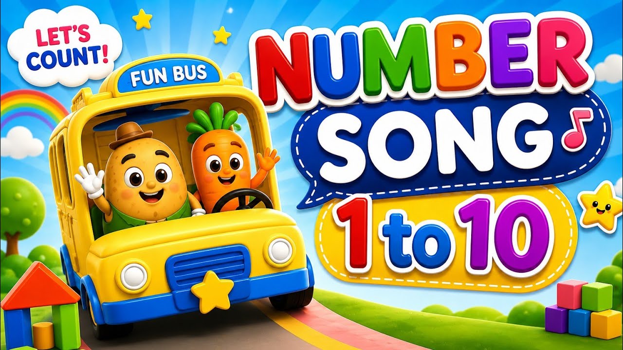 Numbers 1 to 10 |Number song|Number with number names|Nursery