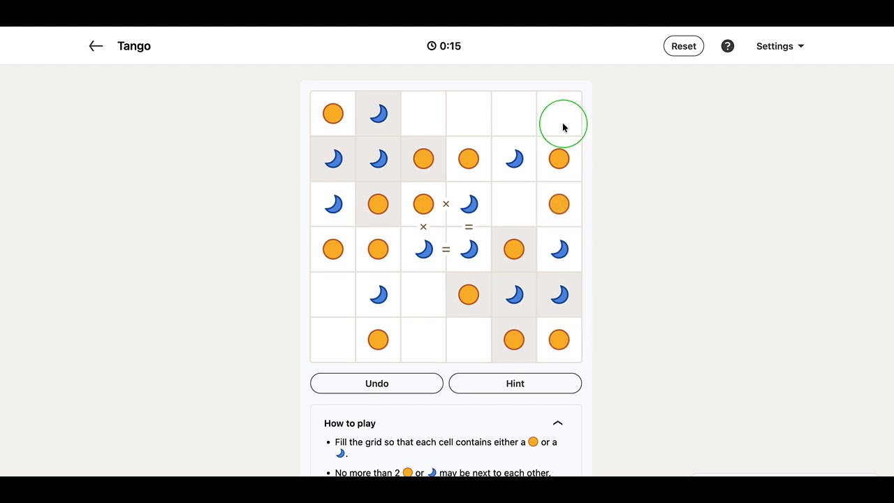 LinkedIn Tango Answer Today | 14 April 2026 - Puzzle #554