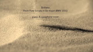 J.S. Bach: Siciliano from Flute Sonata in Eb-major (BWV 1031) - piano & saxophone cover
