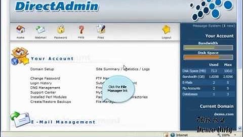 Cách Tạo Thư mục ( Direct Admin )
