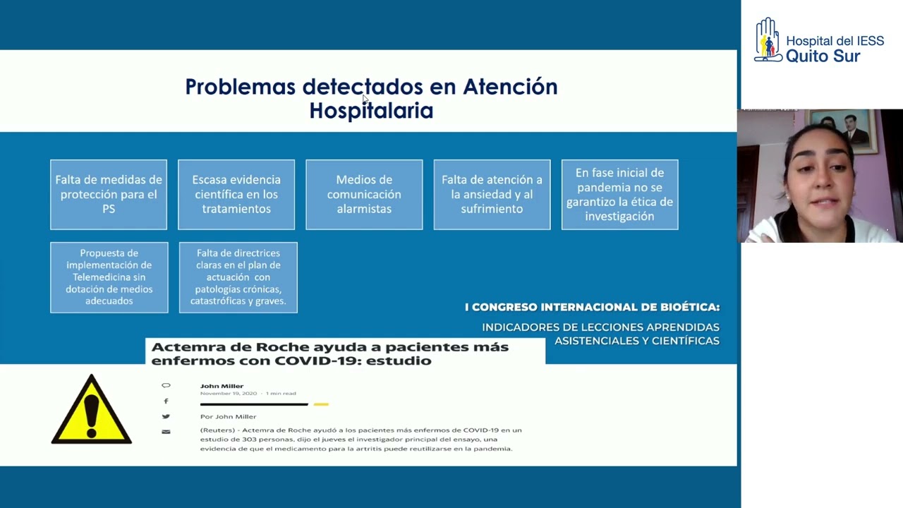 #IESSatuServicio | I Congreso Internacional de Bioética, organizado por el Hospital Quito Sur