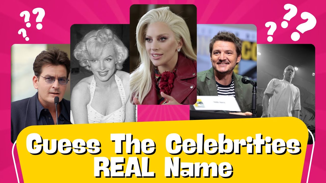 Can You Guess The Celebrities' REAL Names? | 50 Brain Teasers & Coffee ...