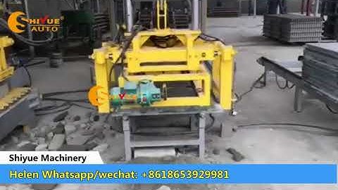 Full automatic high/low concrete blocks cubing system for concrete block making machine