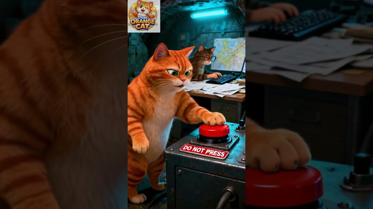 Orange Cat Fired a Mega Rocket at the Blue Cat’s Secret Lair