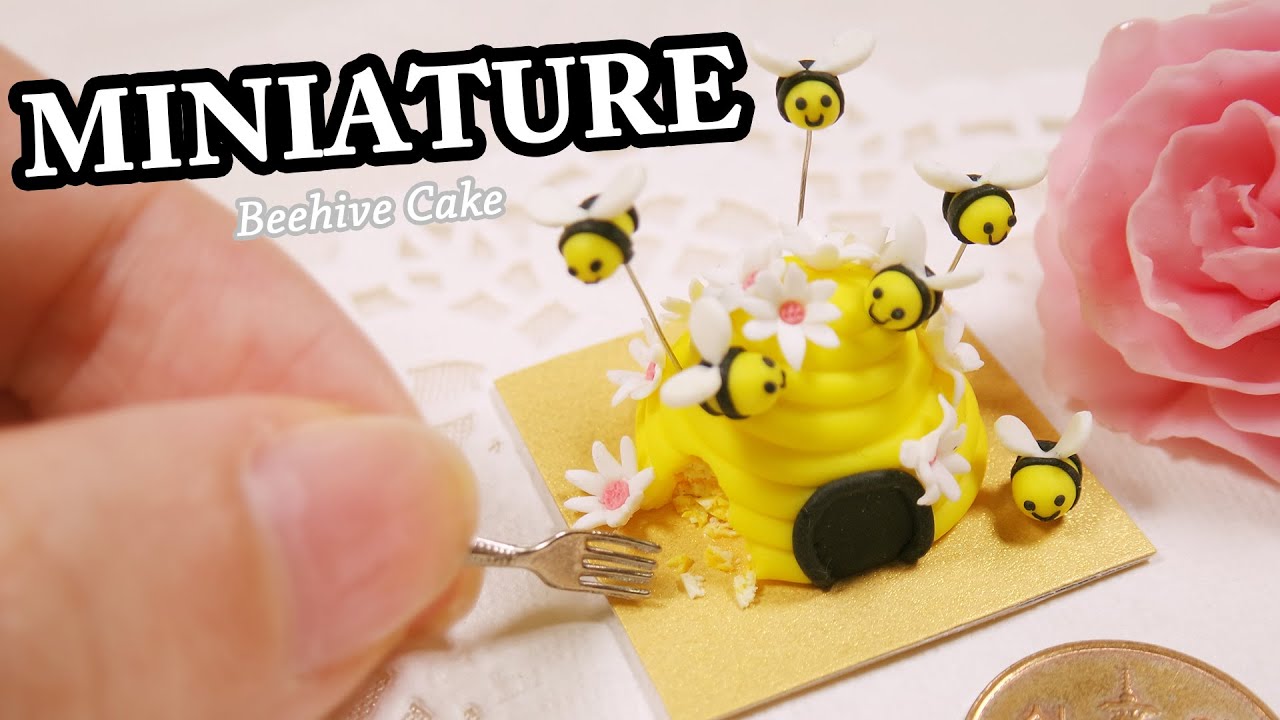 미니어쳐 벌집 케이크 만들기 Miniature * Beehive Cake