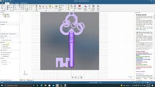 How to create your own steam punk key with design spark mechanical. screenshot 4