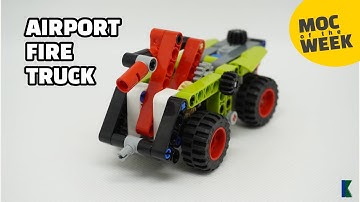 LEGO® Technic Airport Fire Truck | MOC by Jorah | STOP MOTION SPEED BUILD | 42102 alternate build