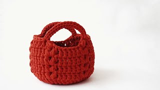 Вяжется На Раз-Два! Корзинка Из Трикотажной Пряжи / Crochet Basket