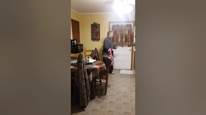 My husband dancing to his favorite song.
