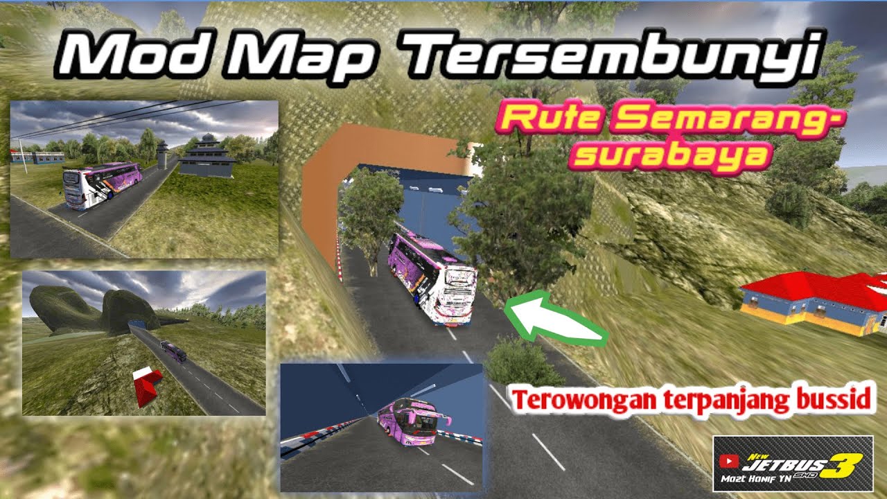 MOD MAP TERSEMBUNYI BUSSID | TEROWONGAN TERPANJANG BY @ALIYAN G.M.P