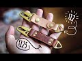 Hi  low  milspec leather key tag production edc