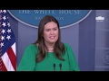 10/29/18: White House Press Briefing