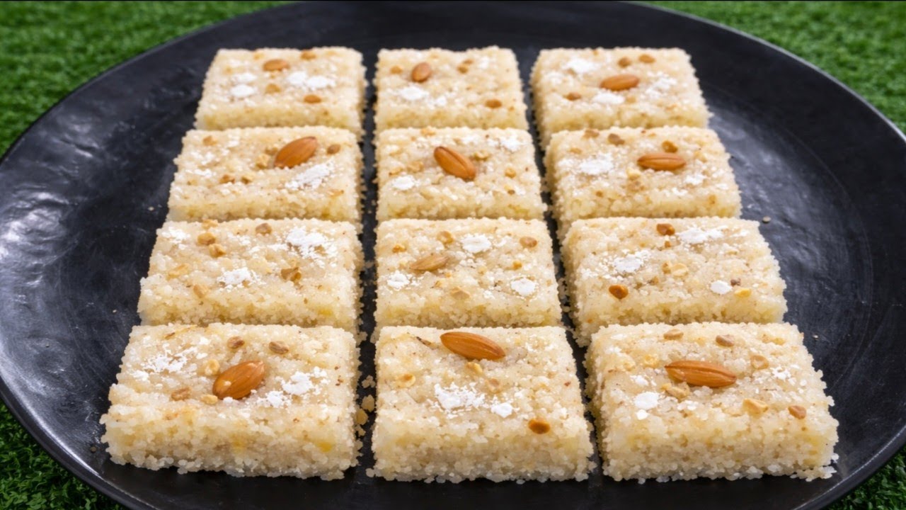 10 मिनट में बनाएं बिल्कुल मार्केट जैसी नारियल बर्फी | Coconut Barfi Recipe | Indian Sweets Recipe |