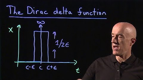 Dirac delta function | Lecture 33 | Differential Equations for Engineers