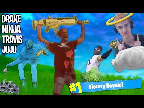 FORTNITE with Drake, Ninja, Travis Scott, Juju Smith ...