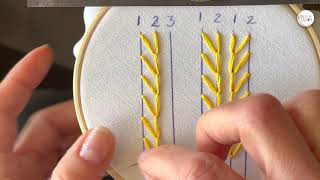 5 Feather Stitch Variations | Easy Embroidery Stitch Tutorial