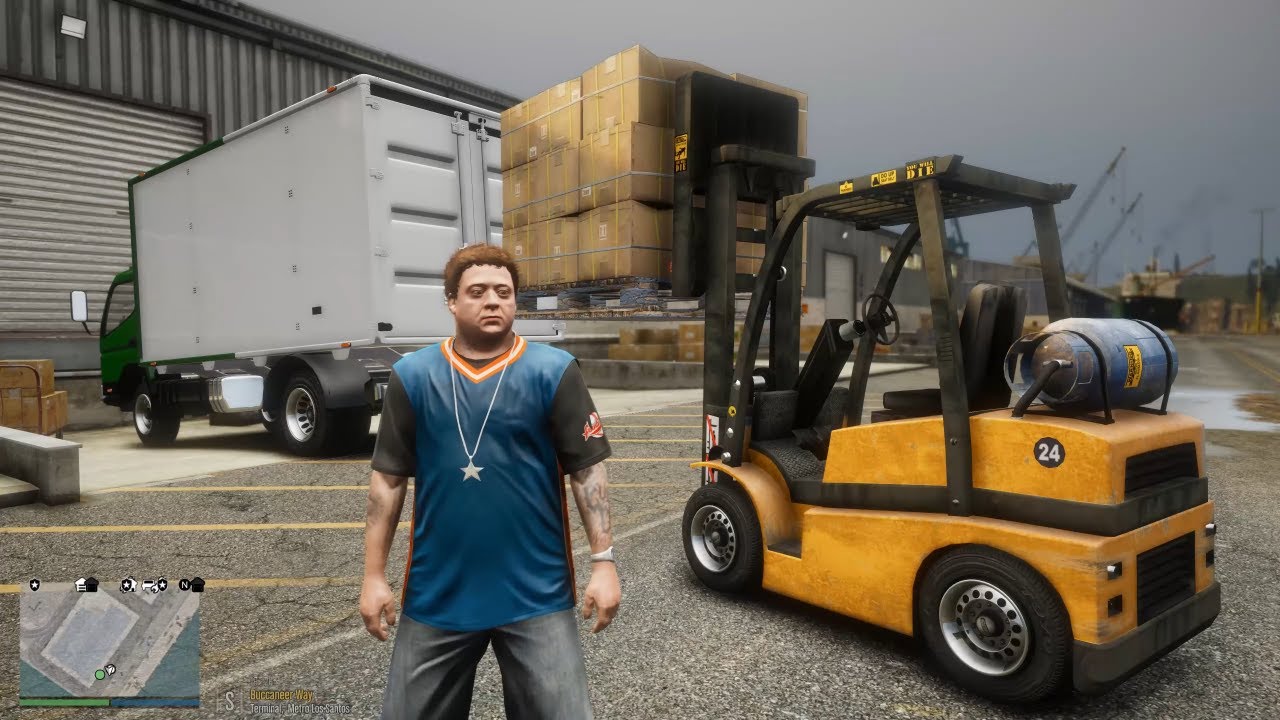 Gta 5 Episode: Jimmy Going To Work As Part Timer Jobs - Forklift & Delivery Services!