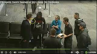 Eric Swallwell Being Stormed By FBI Agents At San Francisco International! Christopher Alvarez Brooklyn Eagle