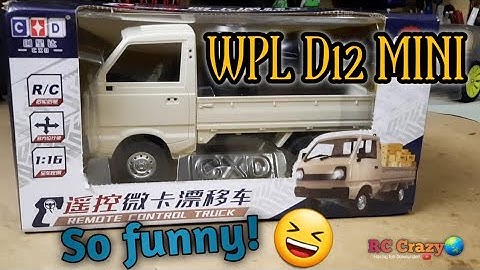 WPL D12 mini drift truck! Unboxing and test😃