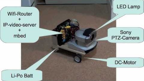 Pan-Tilt Camera Rover Robot Control by iPad2