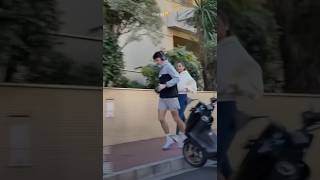 Charles Leclerc and his girlfriend running in Monaco #formula1 #f1 #f1wags #charlesleclerc #cl16