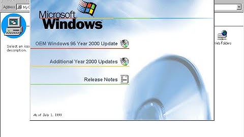 Installing the Windows 95 Year 2000 Update on Windows 95 OSR 2.5 [4.00.950 C]