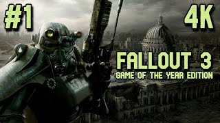 Fallout 3 ⦁ Прохождение #1 ⦁ Без Комментариев ⦁ 4K60Fps