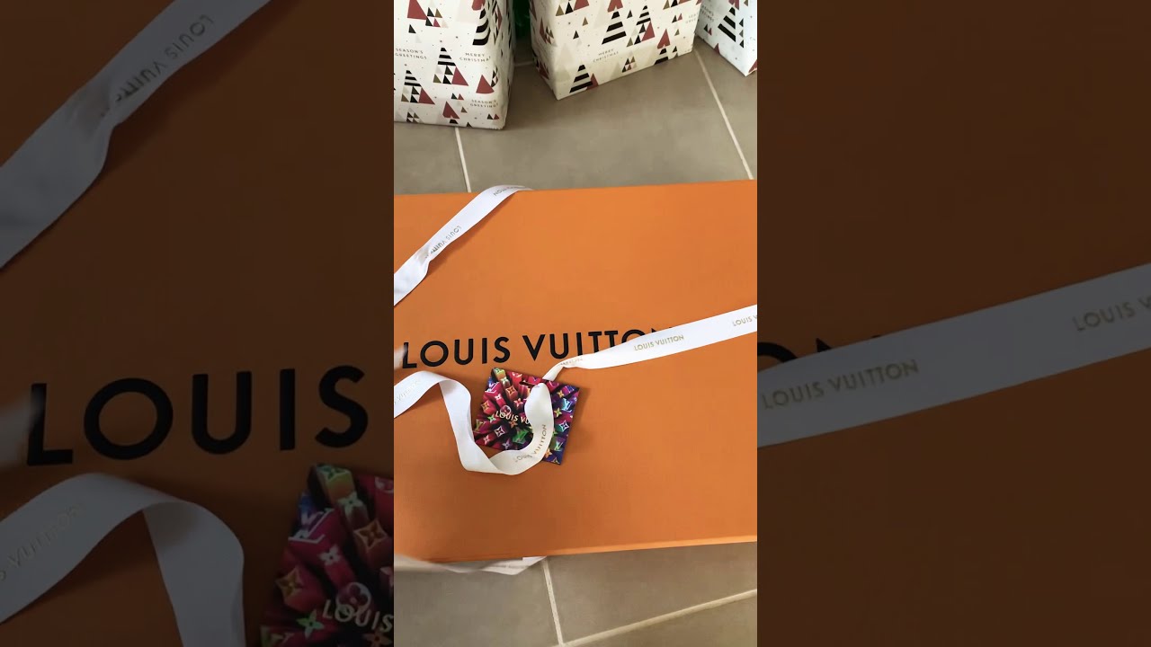 Unboxing my Louis Vuitton Neverfull MM size Christmas gift from my husband - YouTube