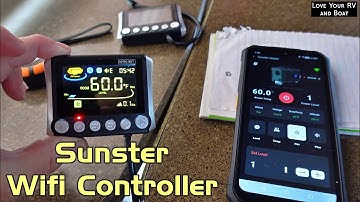 Diesel Heater Remote WiFi Control Demo - Sunster Toolbox TB10PRO WIFI Model