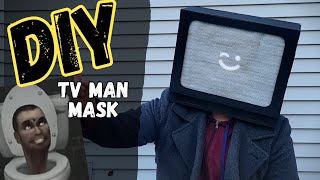 TV Man Mask Skibidi Toilet | Cardboard DIY
