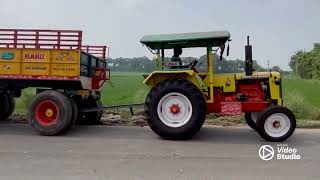 Hindustan tractor trailer reverse video collection #Trending # DKS tractors