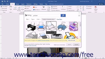 Word 2016 Tutorial Inserting Online Pictures Microsoft Training