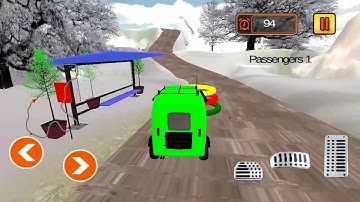 Tuk Tuk Auto Rickshaw Snow Mountain Racing Game || Tuk Tuk Auto Rickshaw game || Games