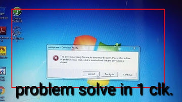 this drive is not ready for use its door may be open.please check Drive A