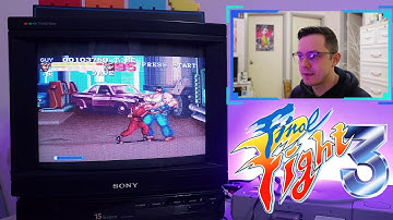 Final Fight 3 Gameplay on an original Snes/Super Nintendo with a Trinitron CRT TV