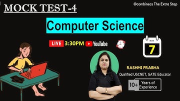 UGC NET 2021 | Revision Series 4 | Computer Science | by Rashmi Prabha | CombineCS