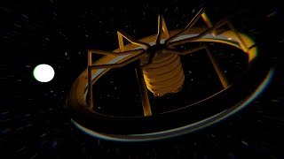Blender 3D space station modeling time-lapse