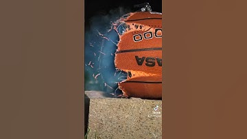 Overinflated Basketball Exploding in Super Slow Mo 38,000fps