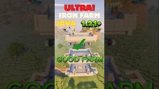BAD Iron Farm vs GOOD Iron Farm 😱 #minecraft
