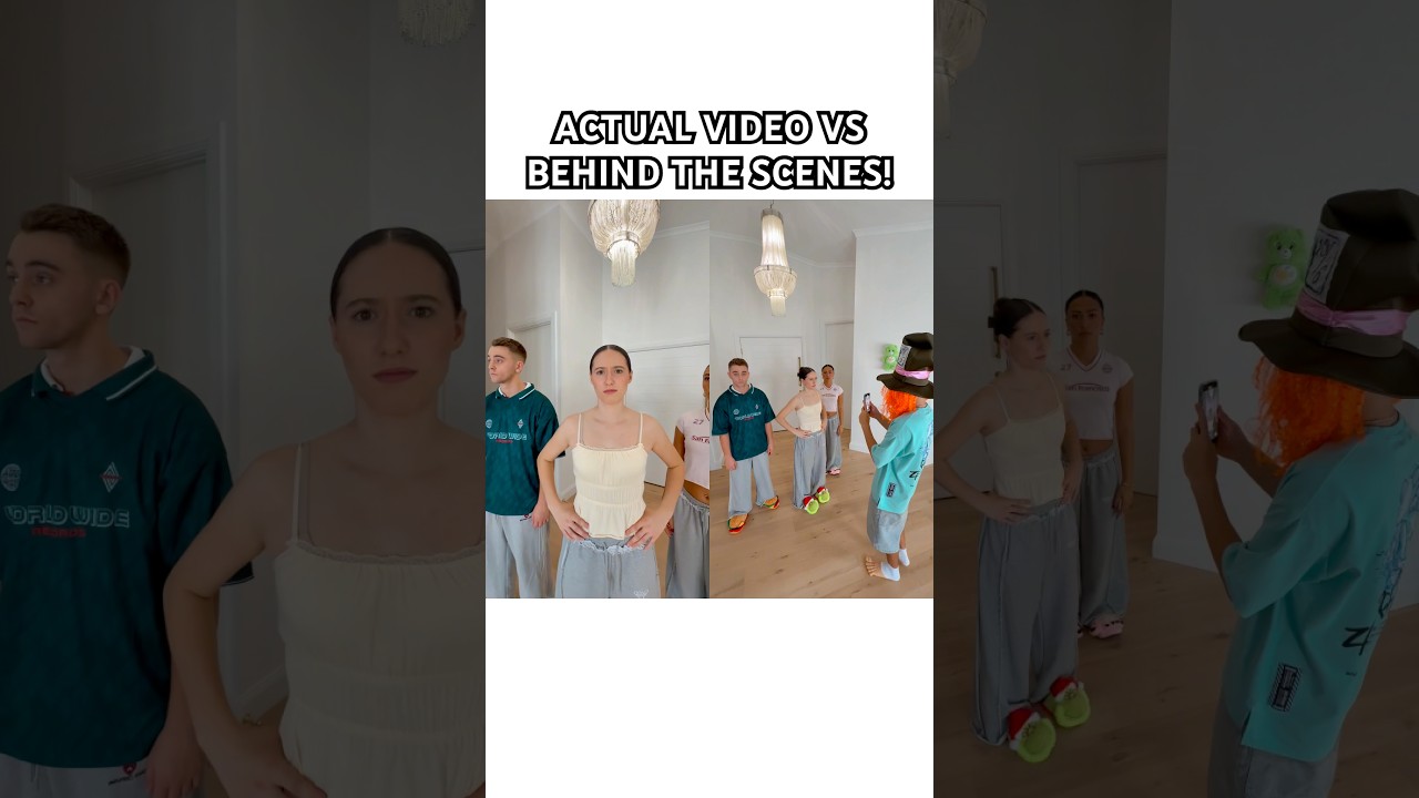 ACTUAL VIDEO VS BEHIND THE SCENES! - 