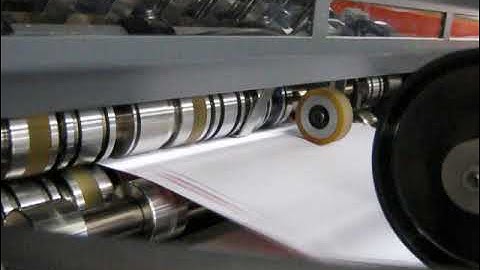 Micro-perforator running on a Heidelberg Stahl folder