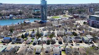 Flying from the Westmount neighbourhood to Chocolate Lake in West End Halifax, NS #djimini4pro