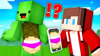 JJ Use IPHONE for PRANK on Mikey in Minecraft!  Maizen