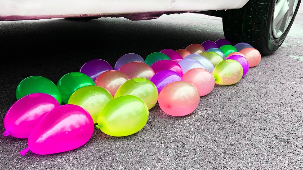 Interesting video with balloons with water - YouTube