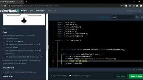 HACKERRANK || JAVA || IF ELSE PROBLEM