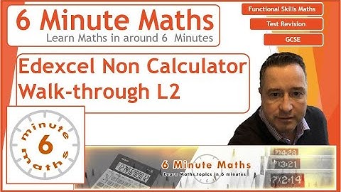 New Functional skills L2 NON calculator Paper walk through #functional skills