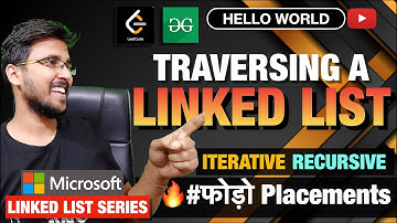 Traversing a linked list c++ using Loop and Recursive method Complete Full LinkedList data structure